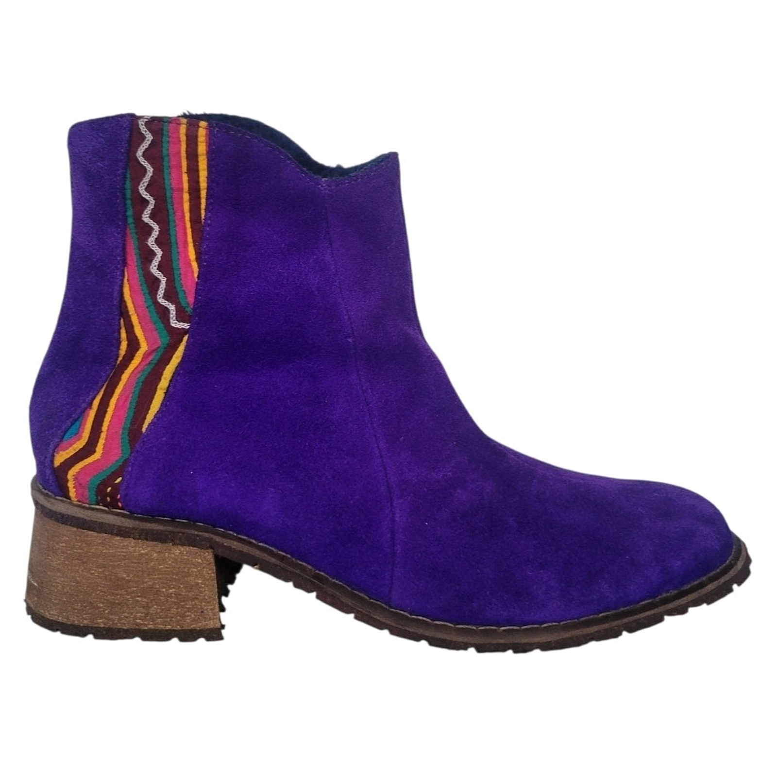 Mabacol Athena Women Handmade Leather Purple Color Boots Size Eu 39 / Us 9